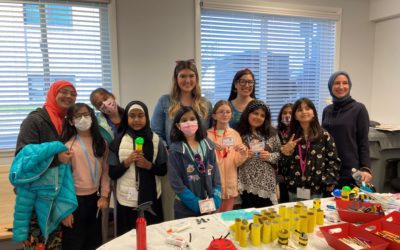Girl Scout Spark Day group photo, community outreach event in Chicago, IL