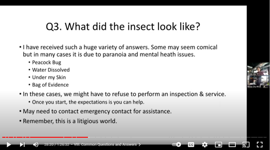 Joe Cavender gives in person seminar about insect identification free educational training seminars in pest control chicagoland