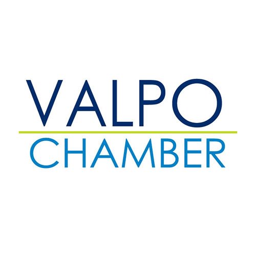 valpochamber Valpo Chamber logo with "VALPO" in dark blue above a green line and "CHAMBER" in light blue below, all on a white background—ideal for businesses like pest control for South Chicago suburbs.