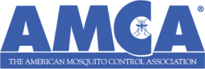 AMCA logo with a mosquito graphic inside the letter "C" and the text "The American Mosquito Control Association" below.